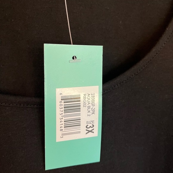 NEW Maternity Size 3X Women's Black Sleeveless Tank Top with Side Rouch Oh Mama! - Picture 6 of 6